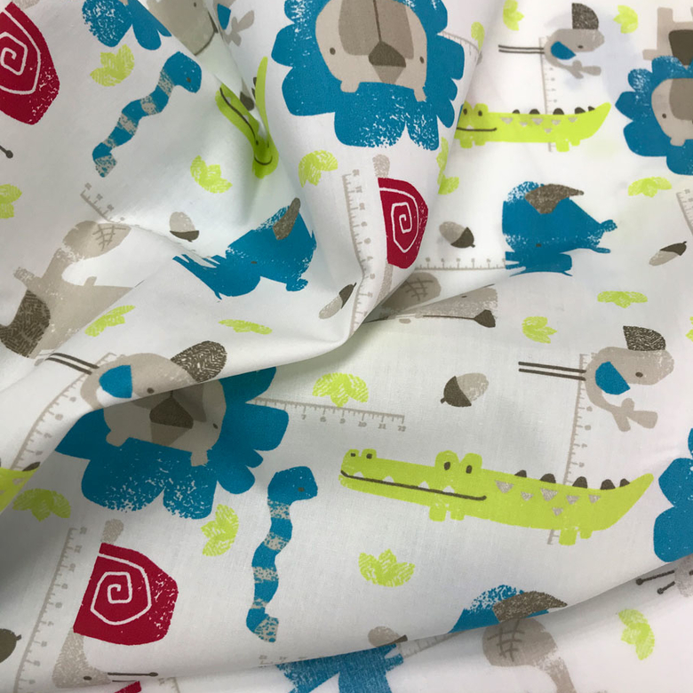 хлопок поплин премиум крокодильчики