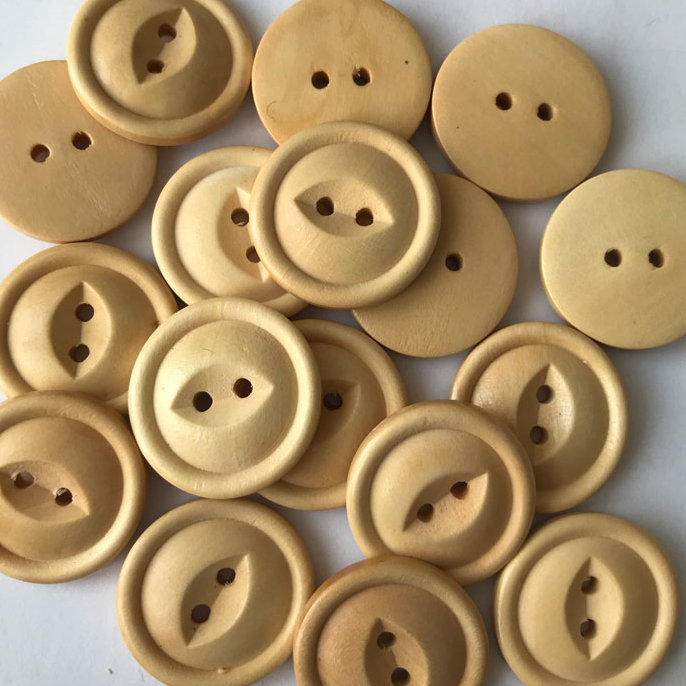 пуговицы деревянные 22 мм светлые