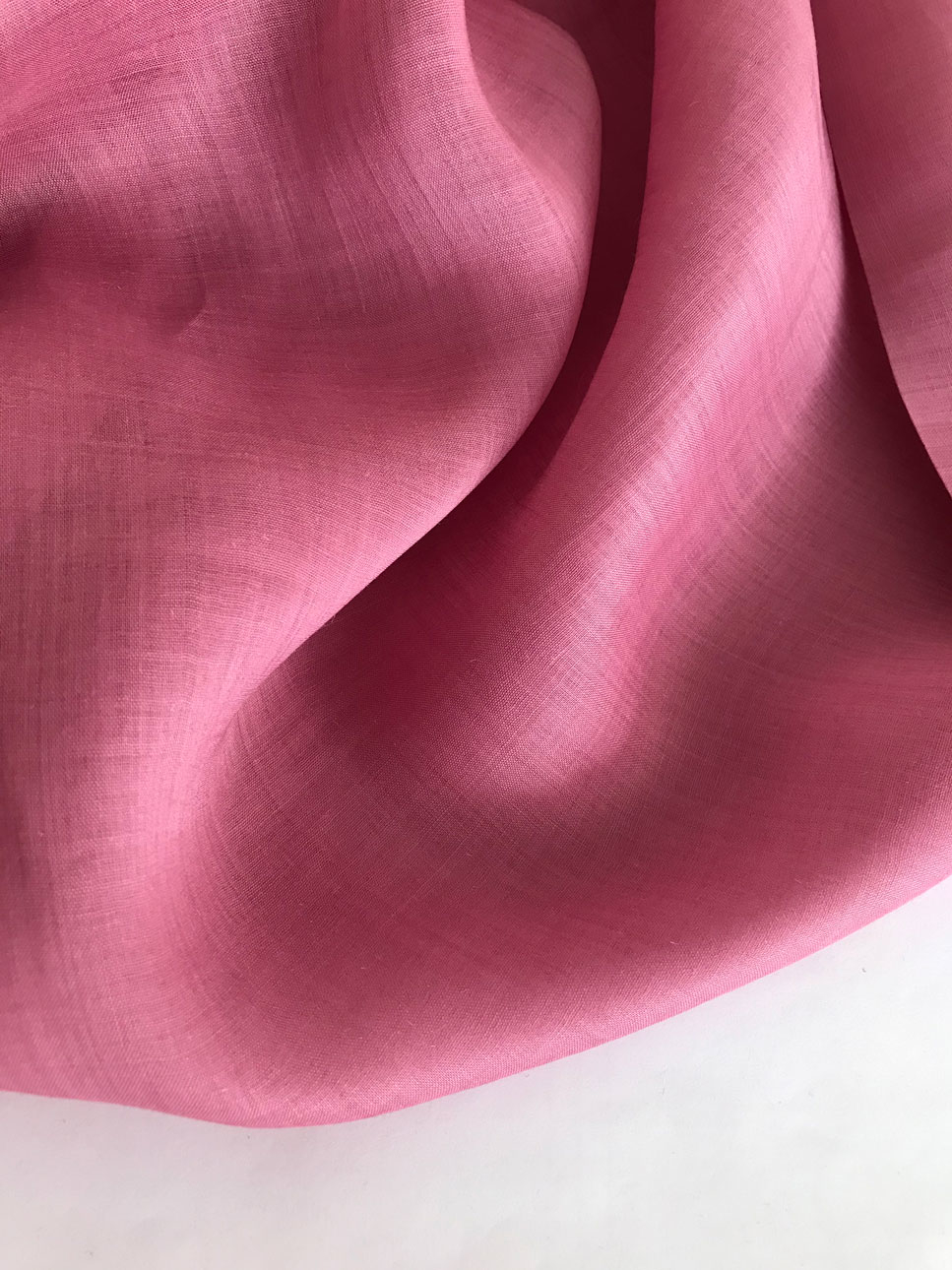 ткань батист крапива ramie розово-лиловый