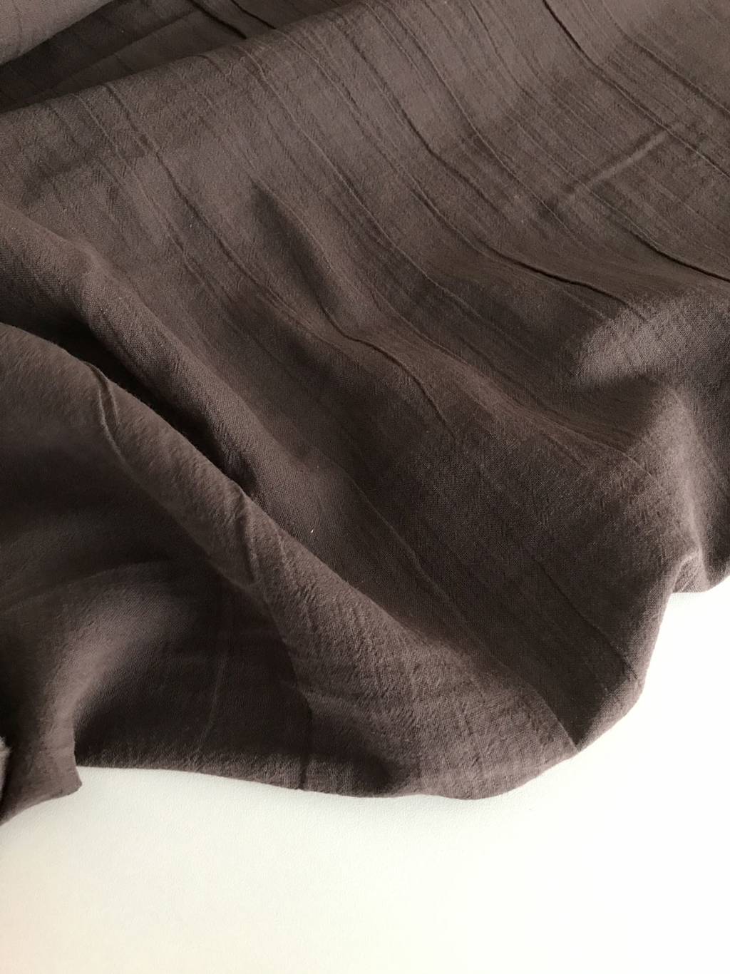 ткань крапива rami с хлопком жатая цвет тауп