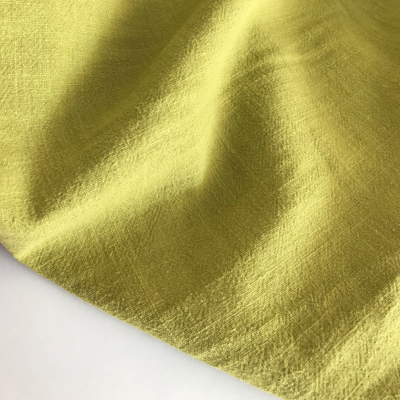 100% эко-ткань крапива ramie костюмная цвет желтый