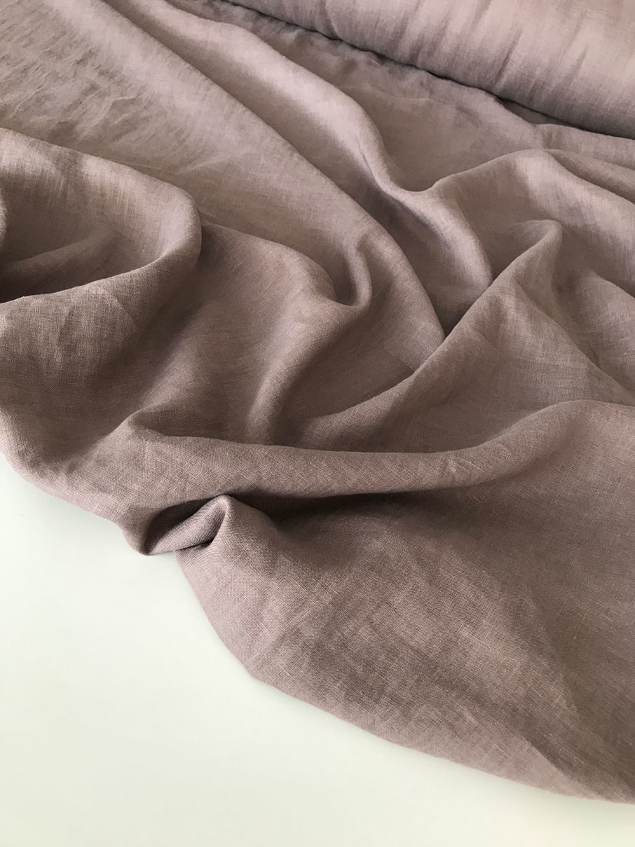 лен с эффектом мятости тауп crush