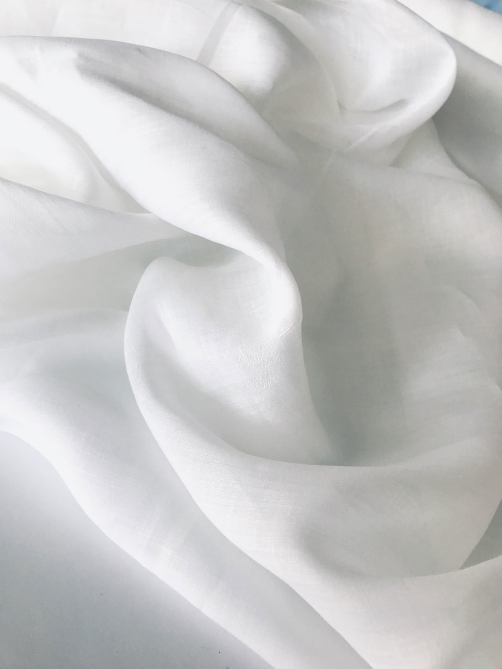 Отрез Крапива ramie батист "Белый" 80г - 2м