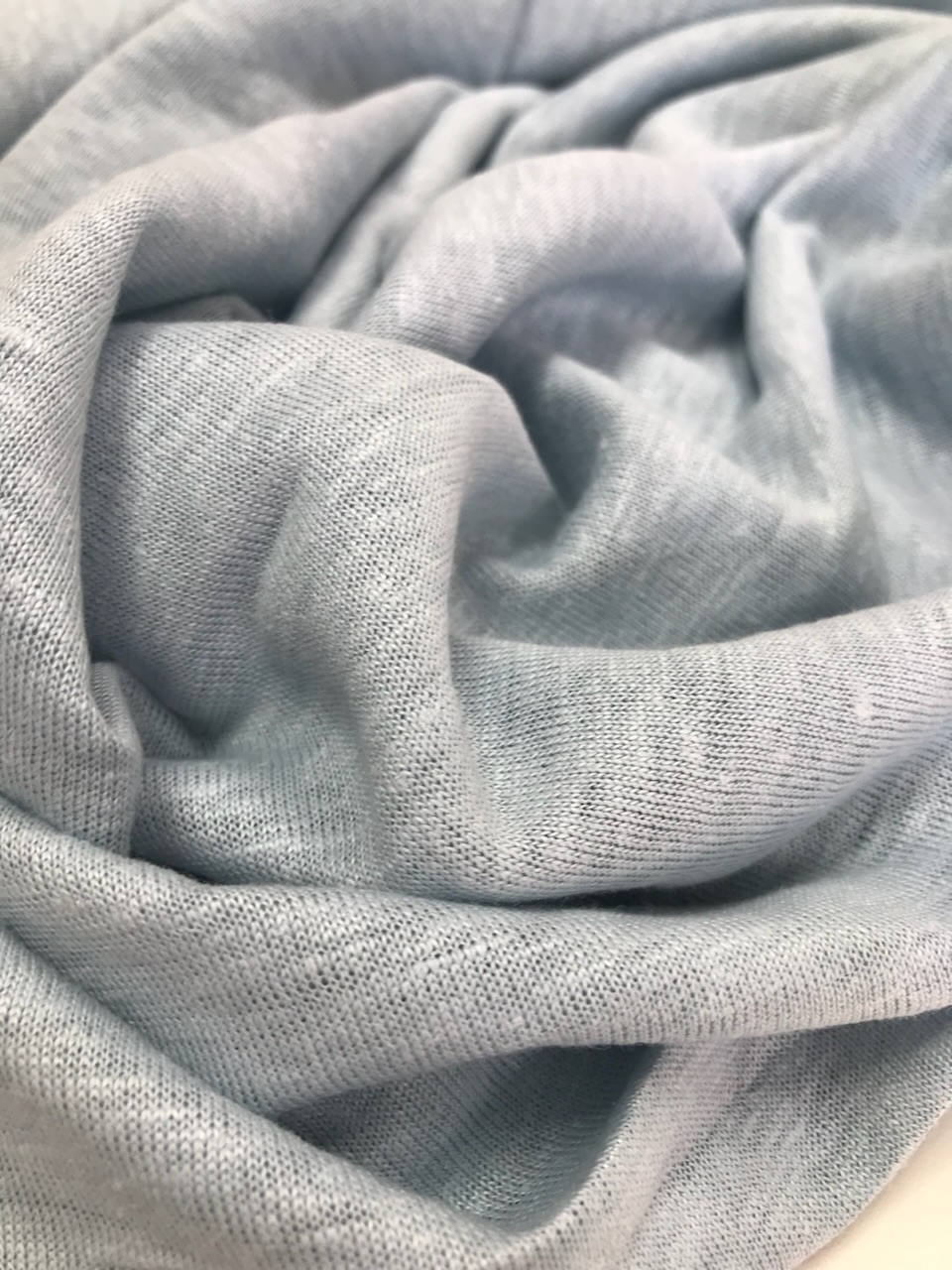 100% Конопляный трикотаж "Голубой"