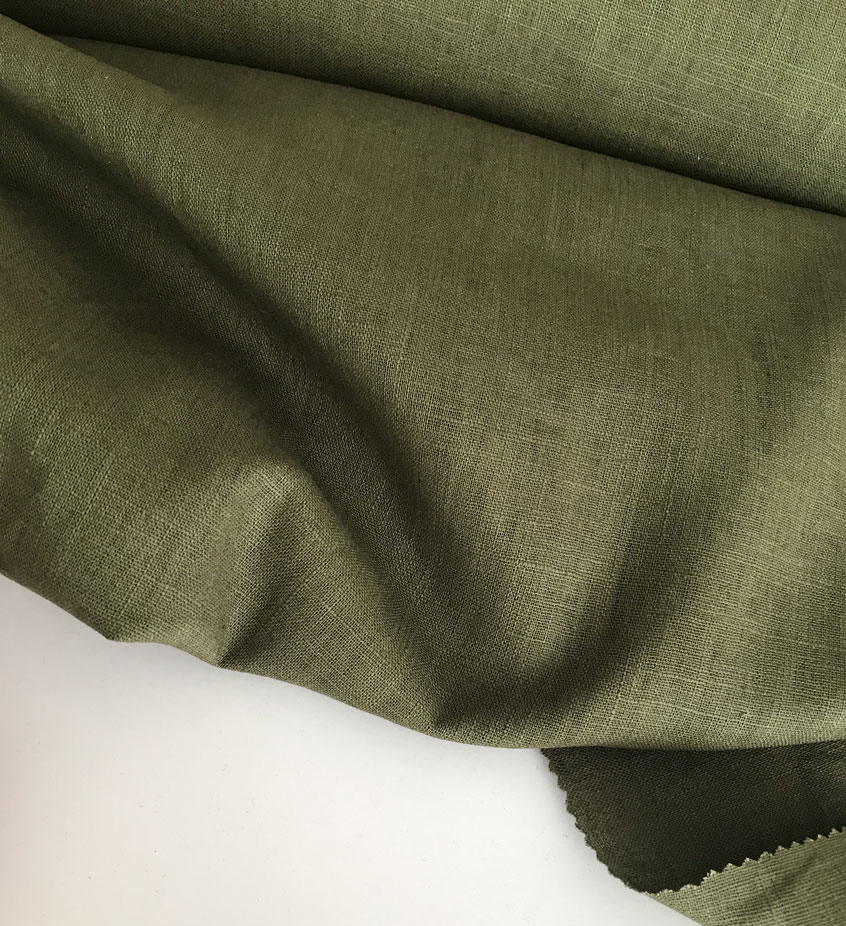 100% крапива ramie костюмная эко-ткани цвет зеленый