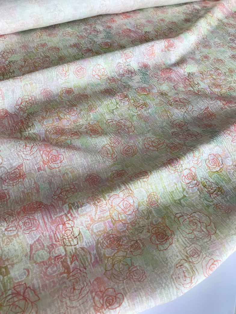 льнянвя вуаль принт