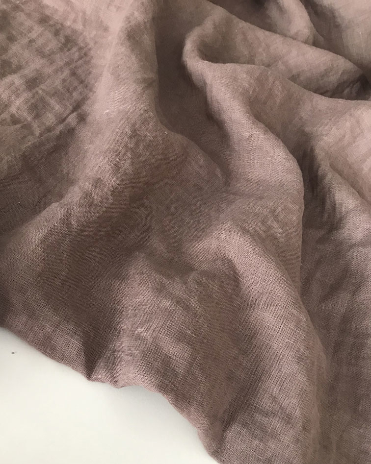 лён крэш стираный тауп