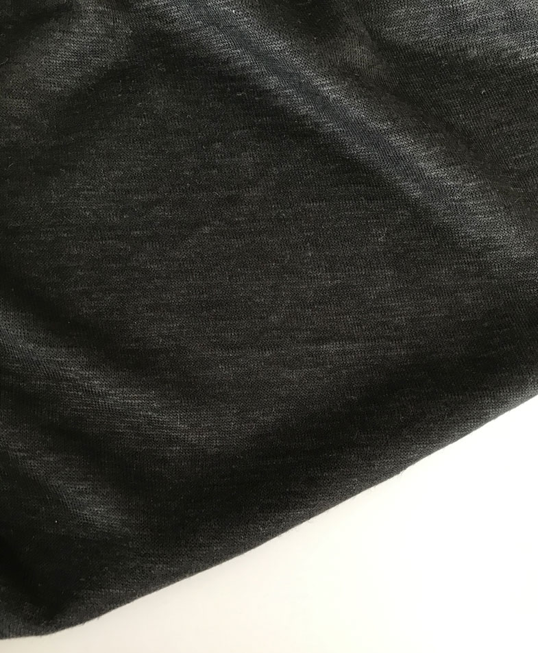 конопляный трикотаж hemp чёрный