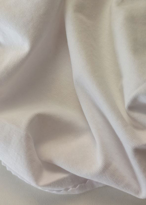 трикотаж из кукурузы Sorona белый