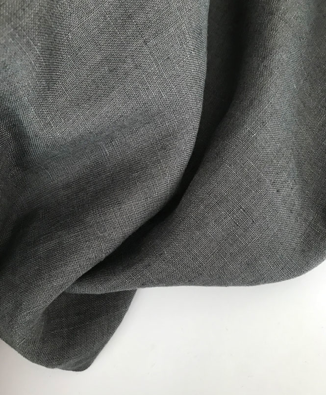 конопляная ткань hemp широкая серая антрацит