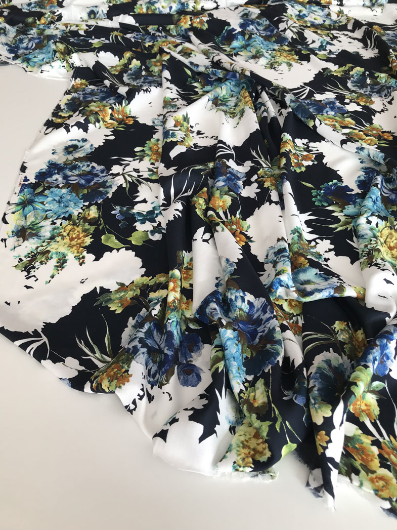 Вискоза Италия цветы  MBurani