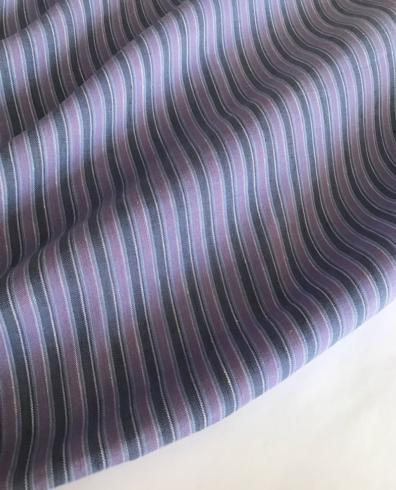 лён с шерстью фиолетовая полоска