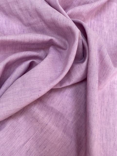 Лён с шерстью  "Сиреневый меланж"