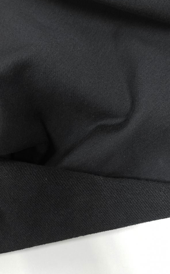 трикотаж из кукурузы Sorona черный футер