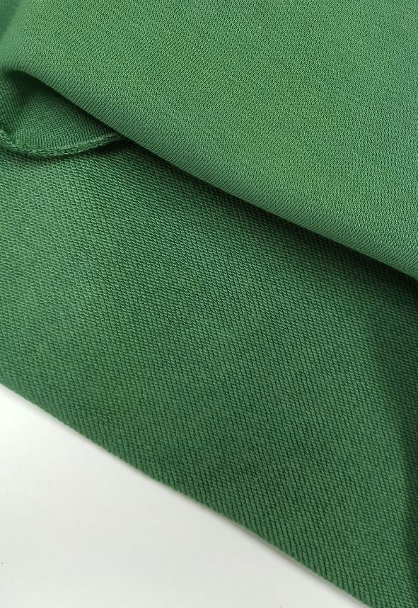 трикотаж из кукурузы Sorona травяной футер 3-нитка