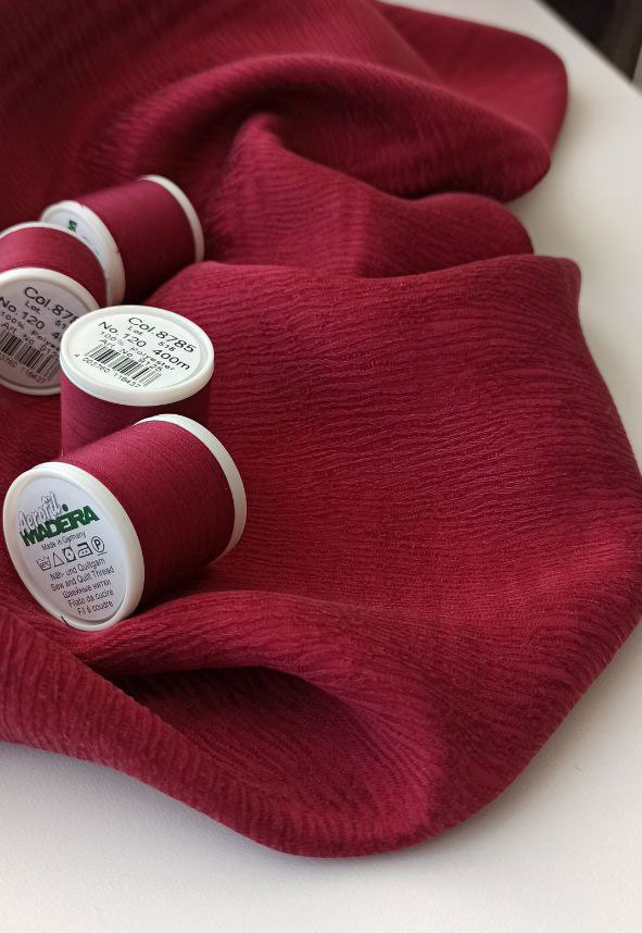 вискоза купро бордовая