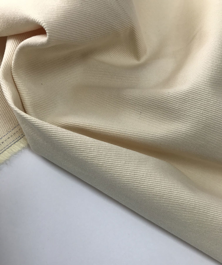 хлопковый джинс айвори