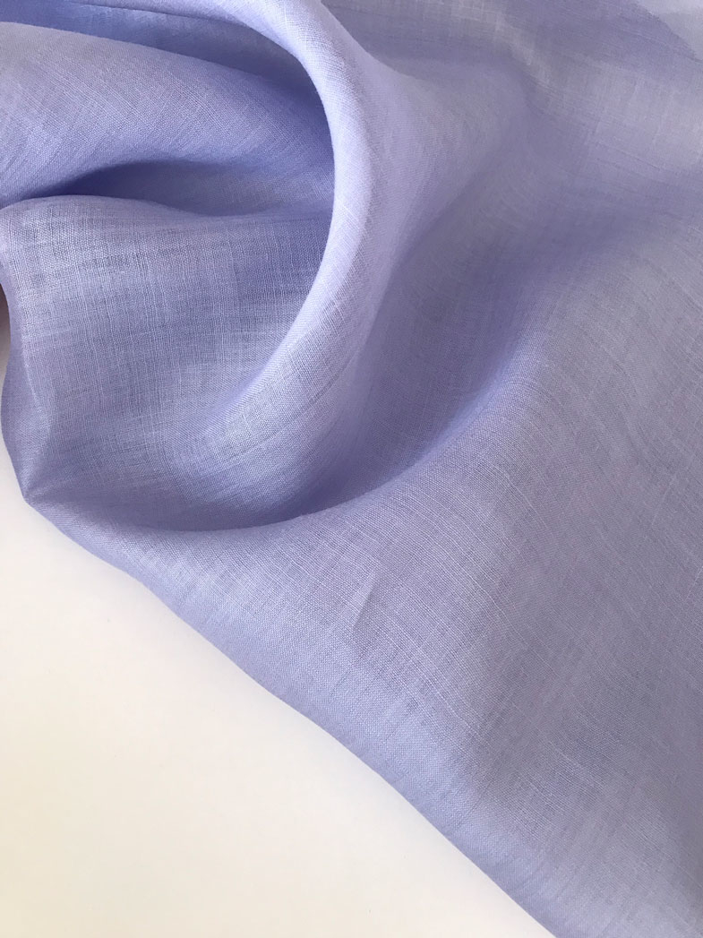 ткань батист крапива ramie лаванда krapivniy-batist