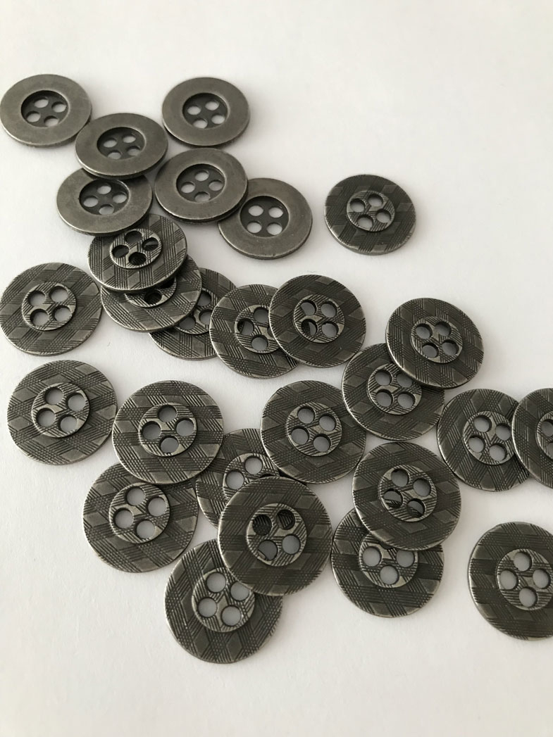 пуговицы металлические никель 15мм