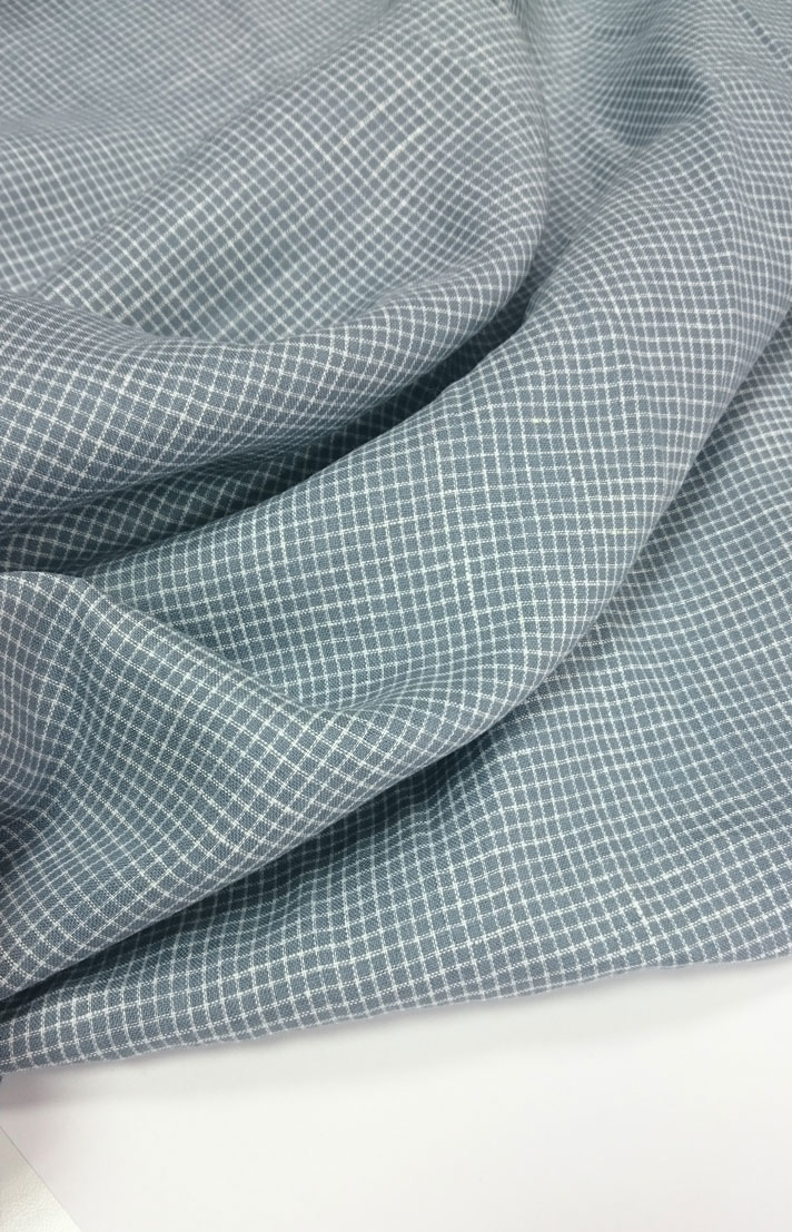 рубашечная клетка льняная