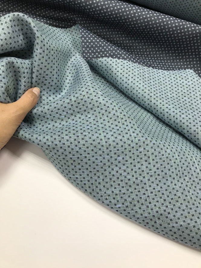 Отрезы Жаккард  Лён с хлопком "Двухсторонняя мушка" - 0,58м, 1,5м