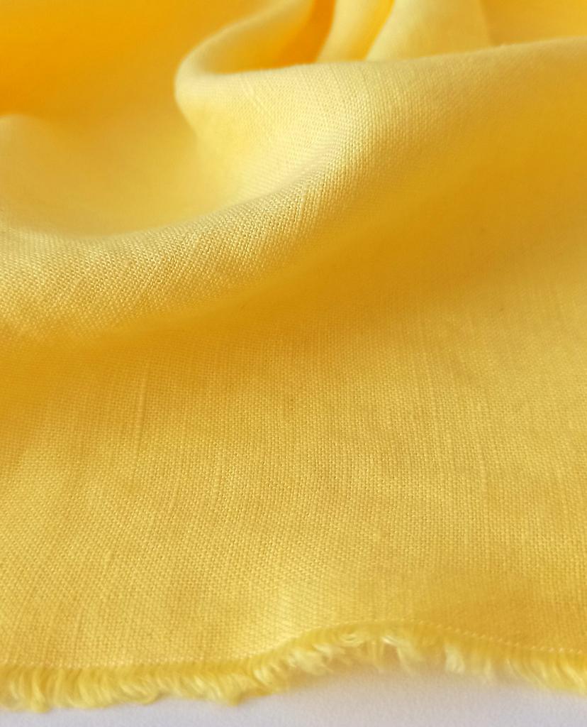 Лён с вискозой "Солнечный" с эффектом мятости (crush)