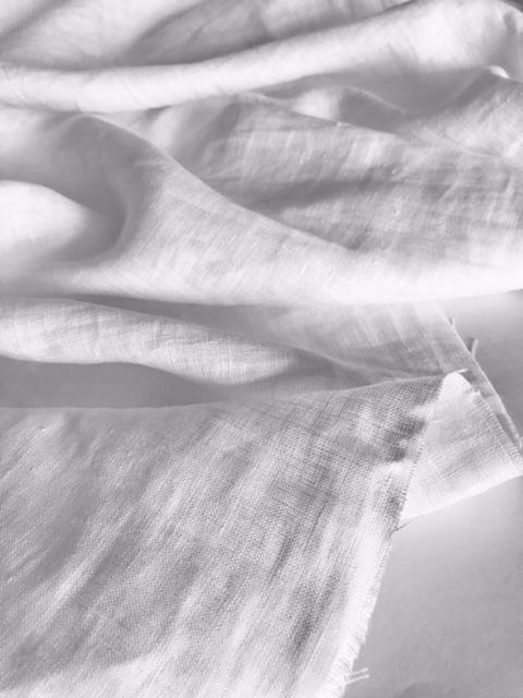 Лён "Белоснежный" с эффектом мятости (crush) 155г