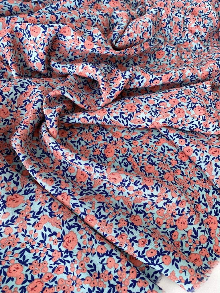 Вискоза "Закатная прохлада сада"