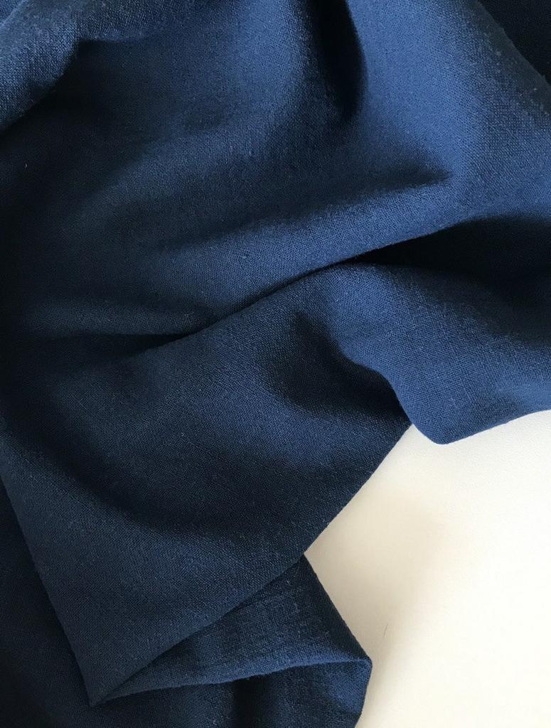 Крапива фактурная с хлопком "Глубокий океан" 110г/м