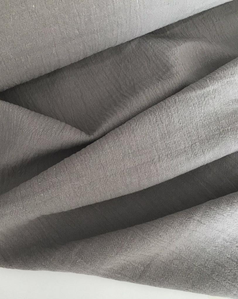 Крапива фактурная с хлопком "Серая" 110г/м