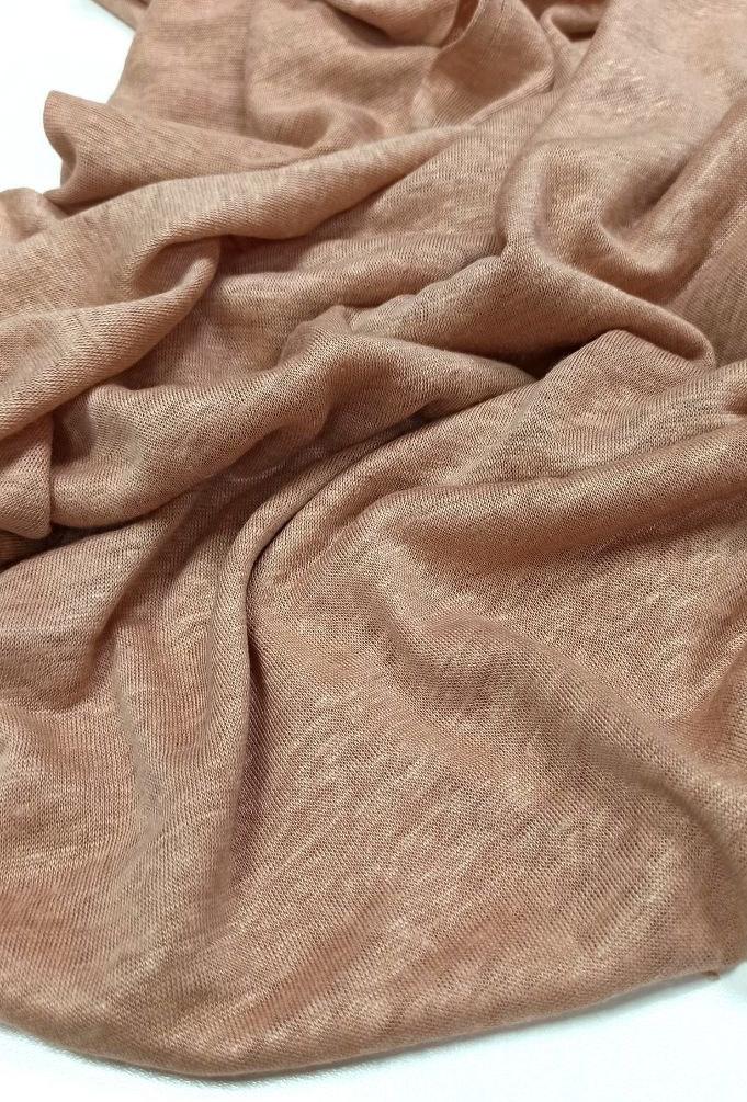 Отрезы 100% Конопляный трикотаж "Розовый песок" 0,8м, 1,1м, 1,8м