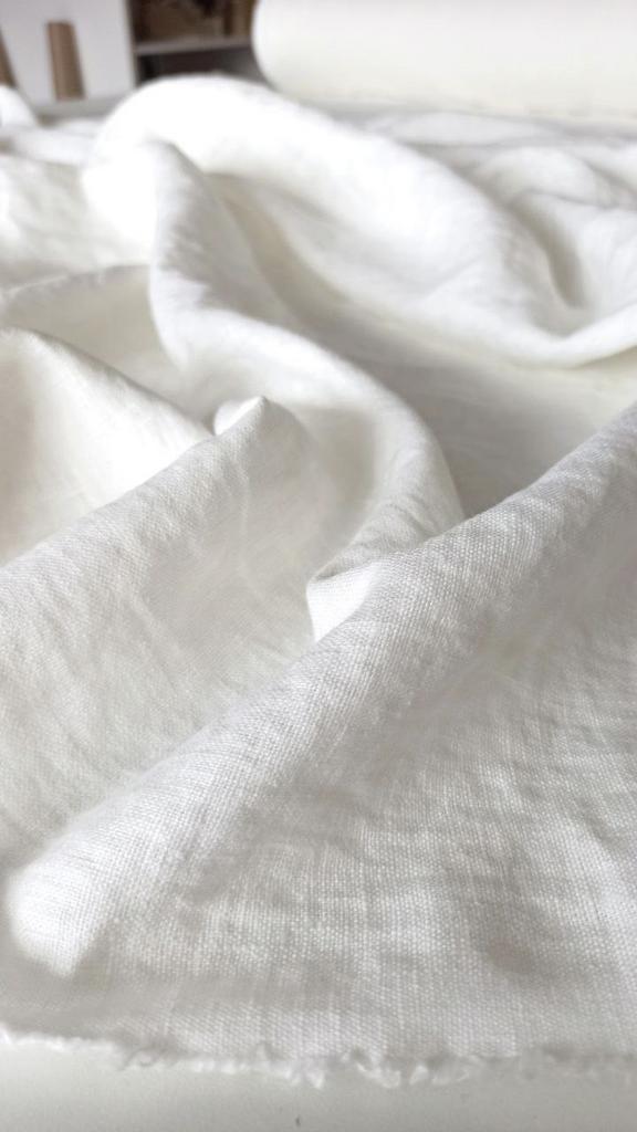 Лён "Белый"  с эффектом мятости (crush) 270г