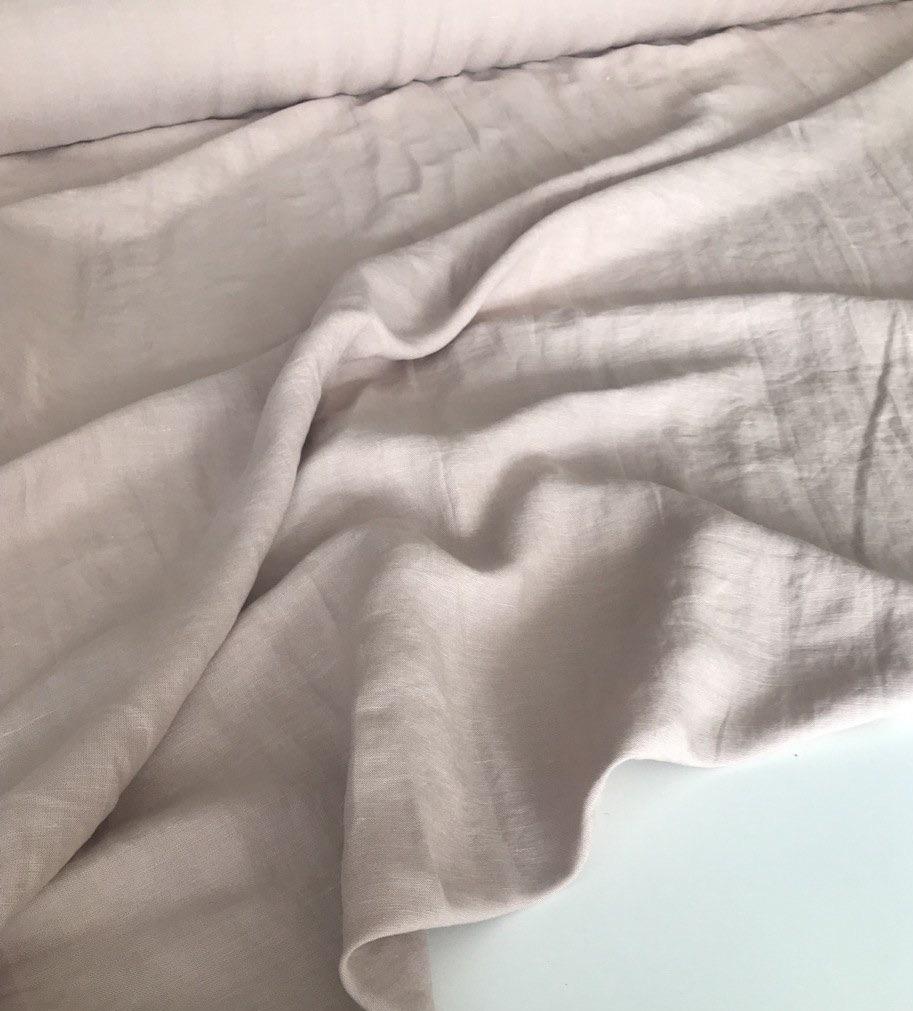 Лён с вискозой "Кофе раф" с эффектом мятости (crush)