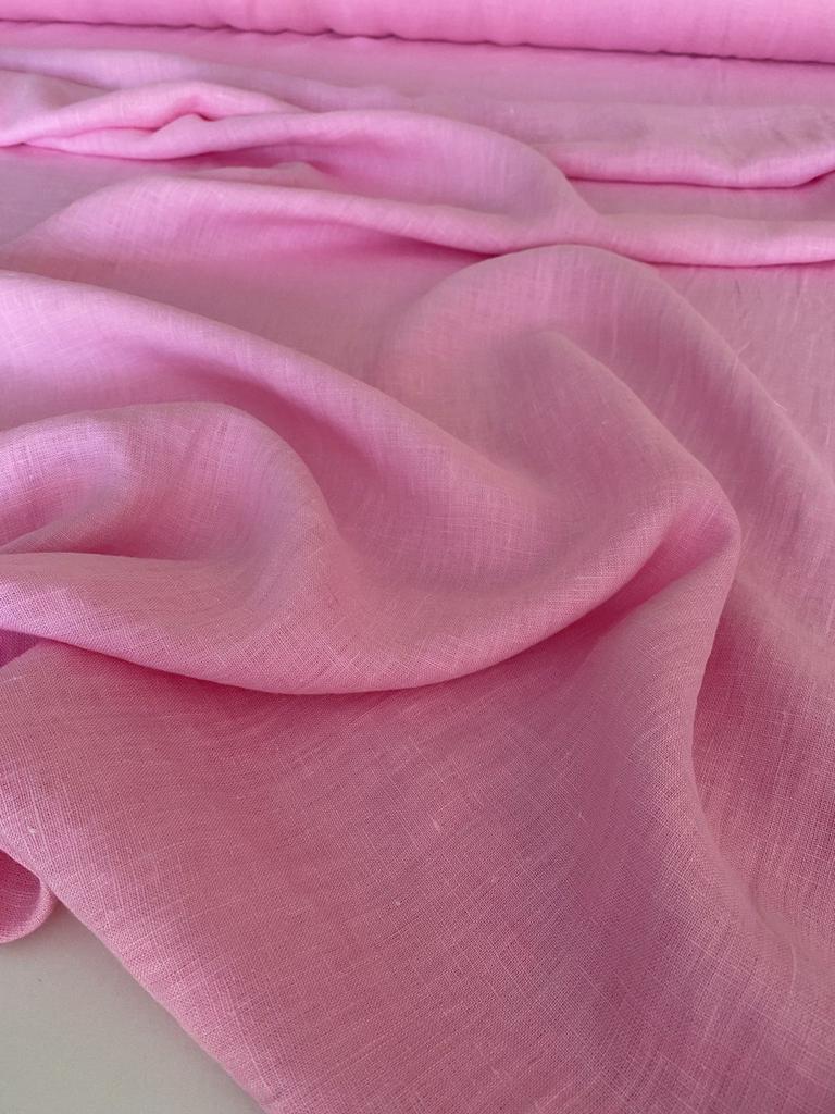 Лён "Розовая сказка"с эффектом мятости (crush)