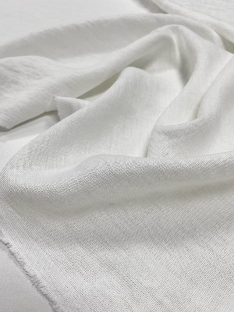 Лён "Белоснежный"  с эффектом мятости (crush) 270г