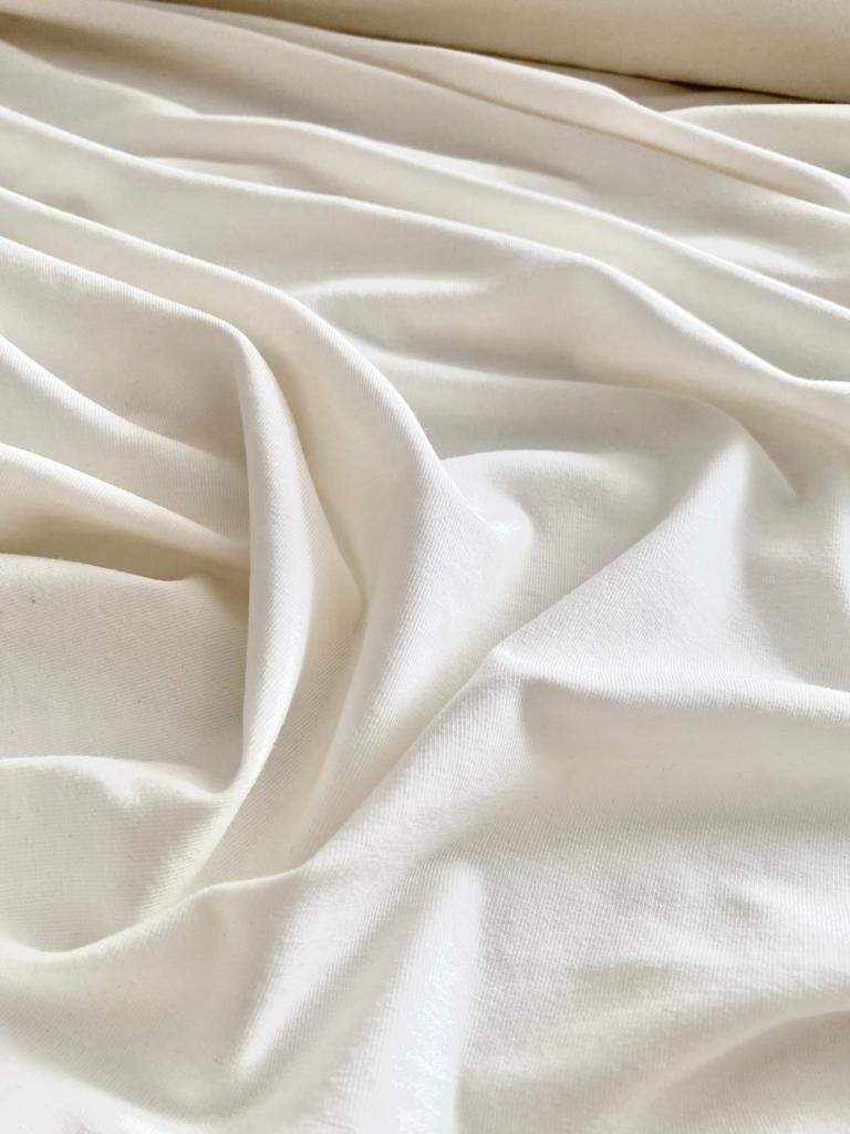 Отрез- Трикотаж тенсель с шерстью "Белый" 275г- 2,35м