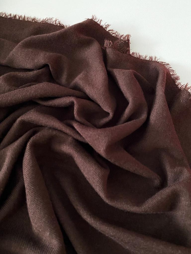 Трикотаж тенсель с шерстью "Брауни"  180г
