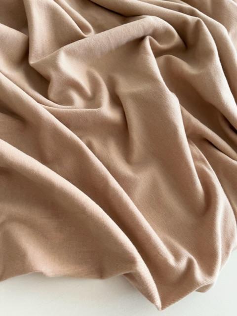 Трикотаж тенсель с шерстью "Крем брюле" 275г