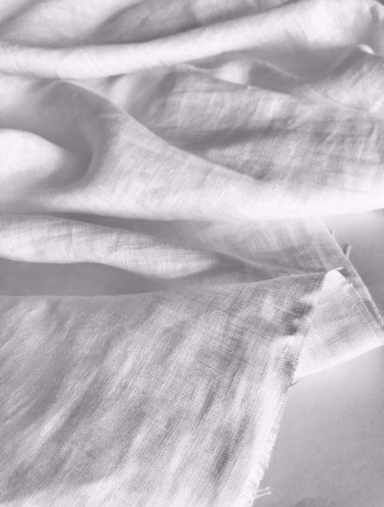 Отрез- Лён "Белоснежный" с эффектом мятости (crush) 155г- 1,85м; 1,9м; 1,2м, 1,1м