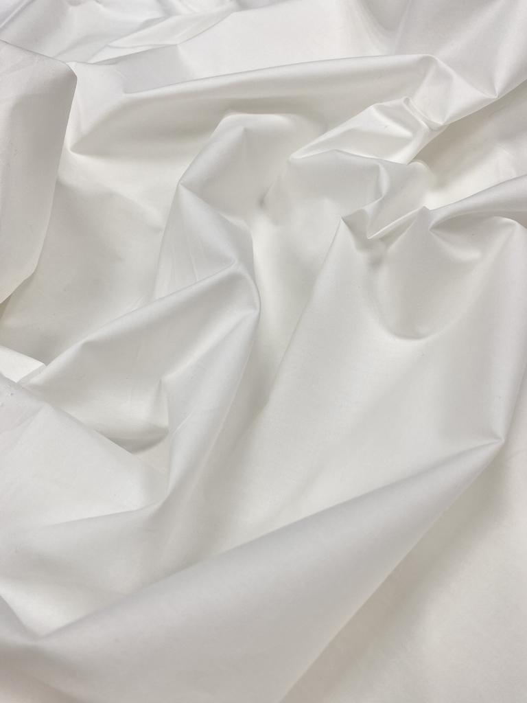 Отрез Хлопковый поплин бумага "Белый" 2.5м