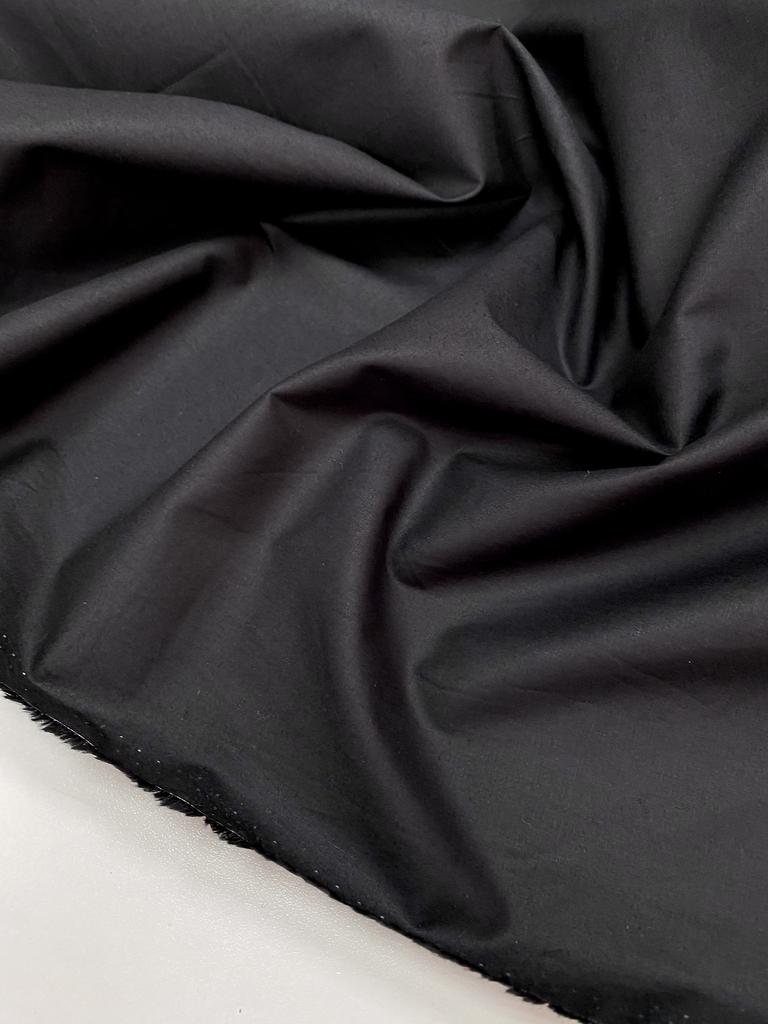 Хлопковый поплин бумага "Черная"