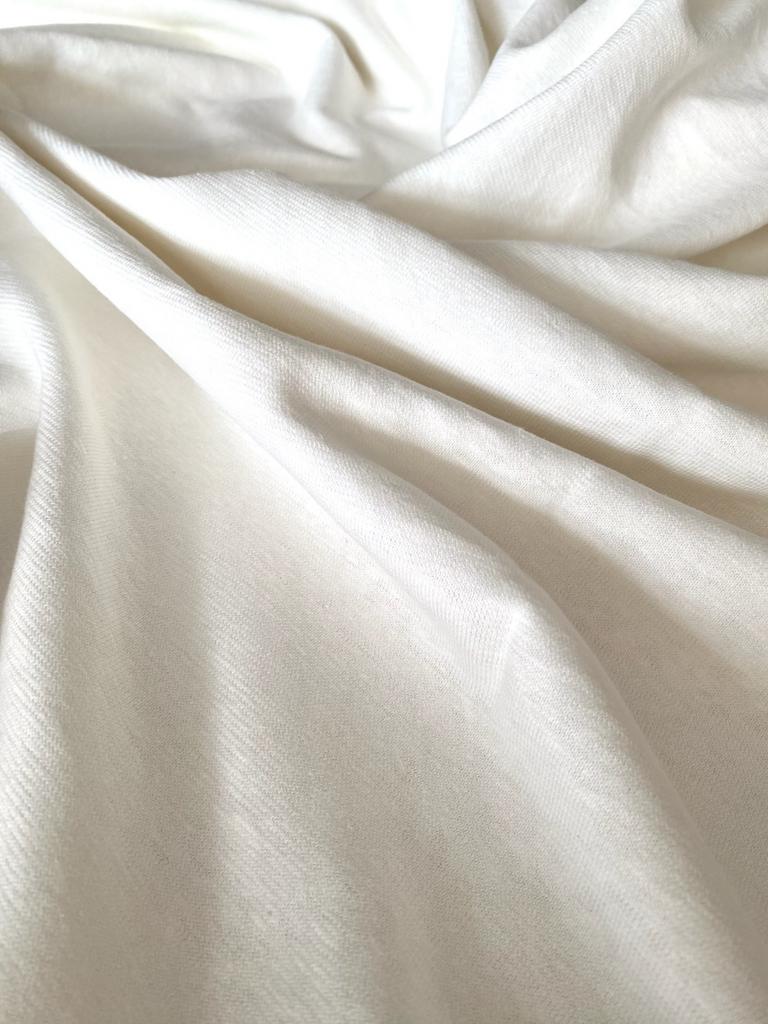 Конопляный трикотаж с хлопком "Молочный"