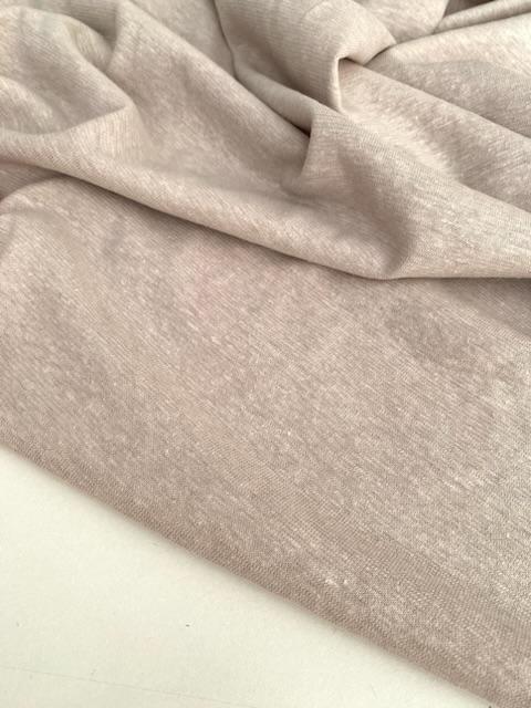 Конопляный трикотаж с хлопком "Табак"