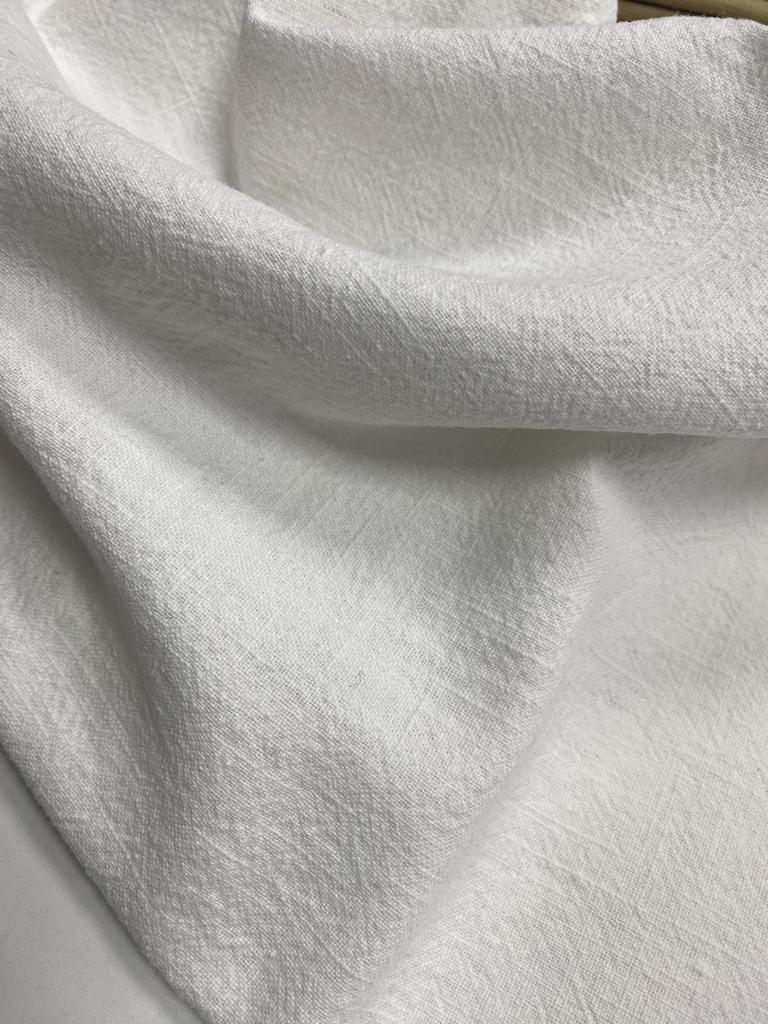 Отрез Крапива ramie "Белый"  - 0,65м