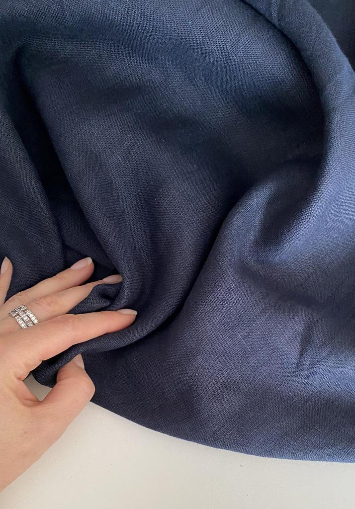 Темно-синий лён