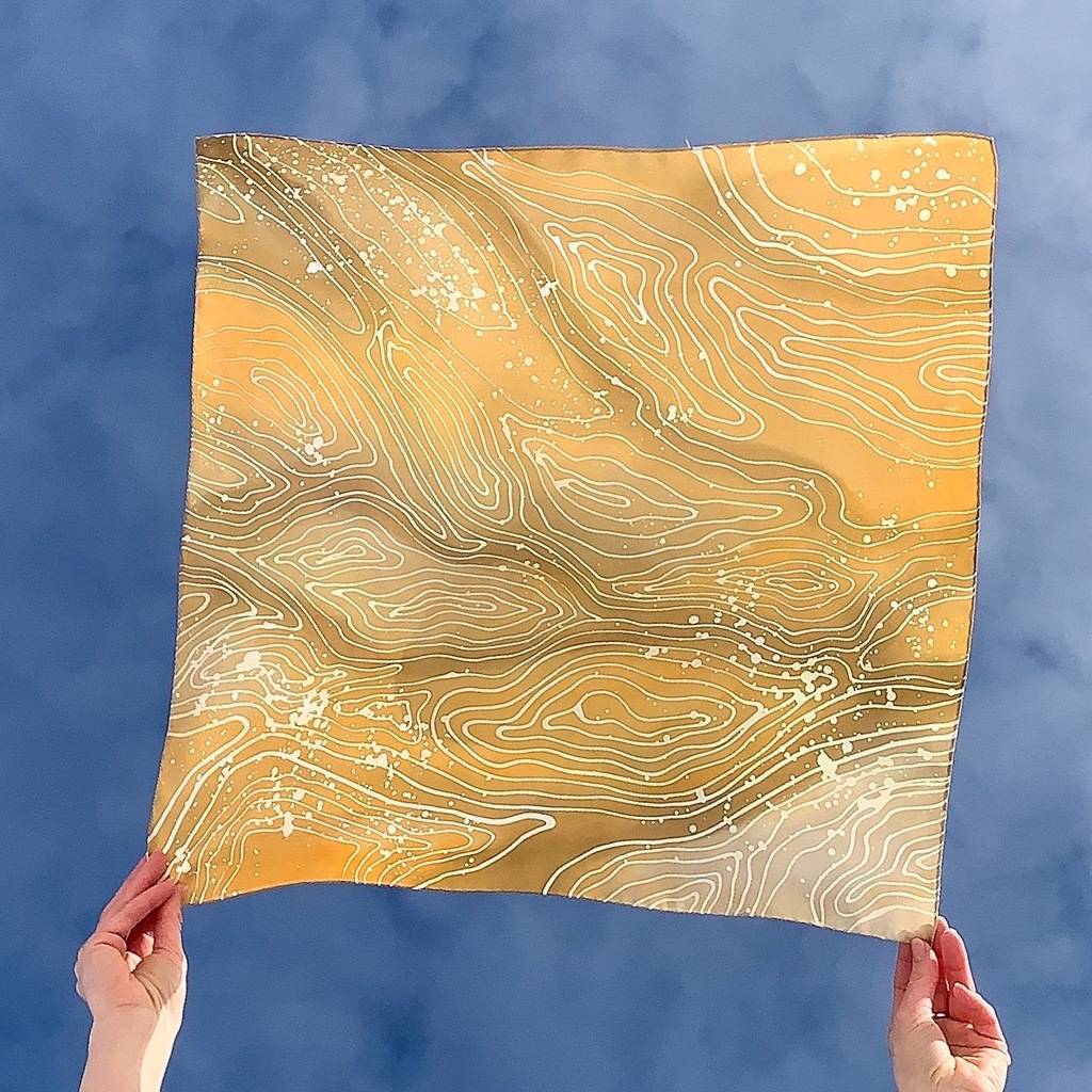 Шелковый платок Роспись шелка