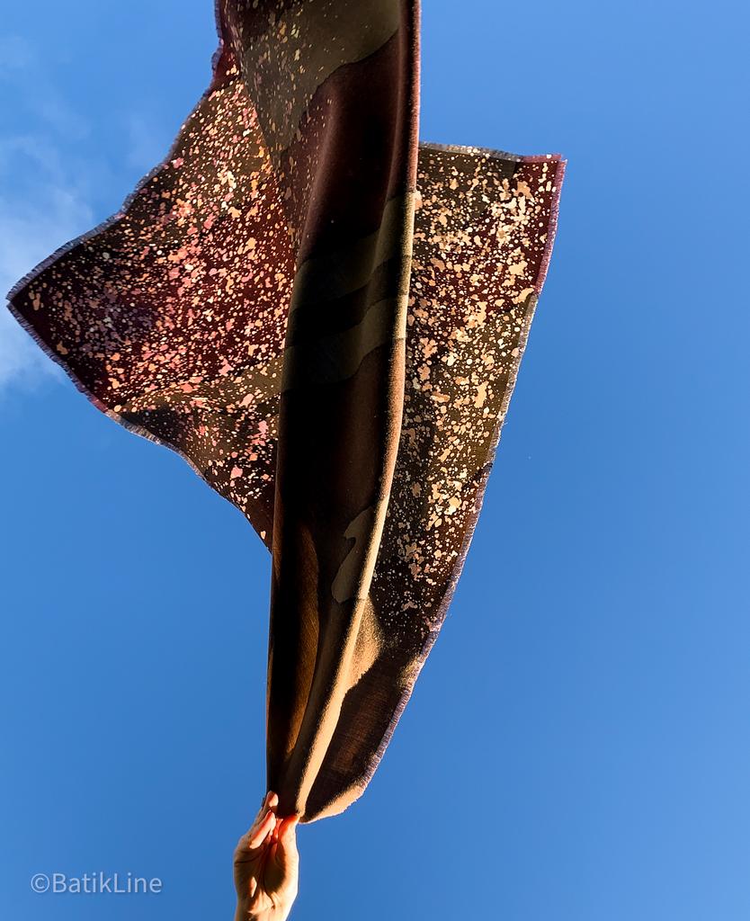 Шерстяной платок "Цветные брызги"