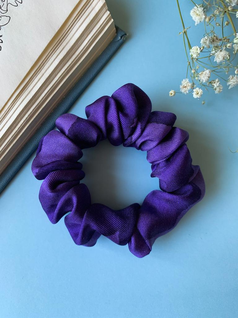 Шёлковая резинка для волос "Ночное небо "