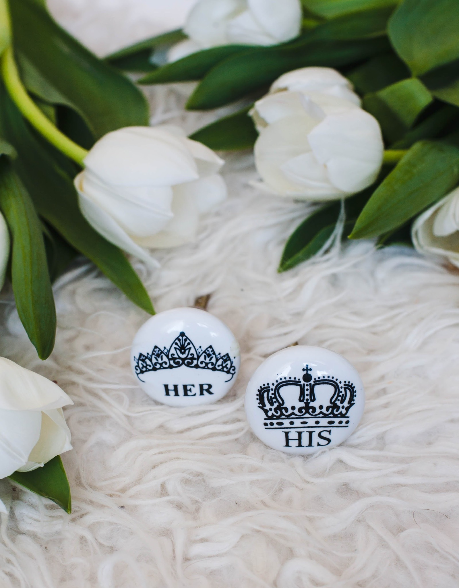Керамические мебельные ручки «his & her»