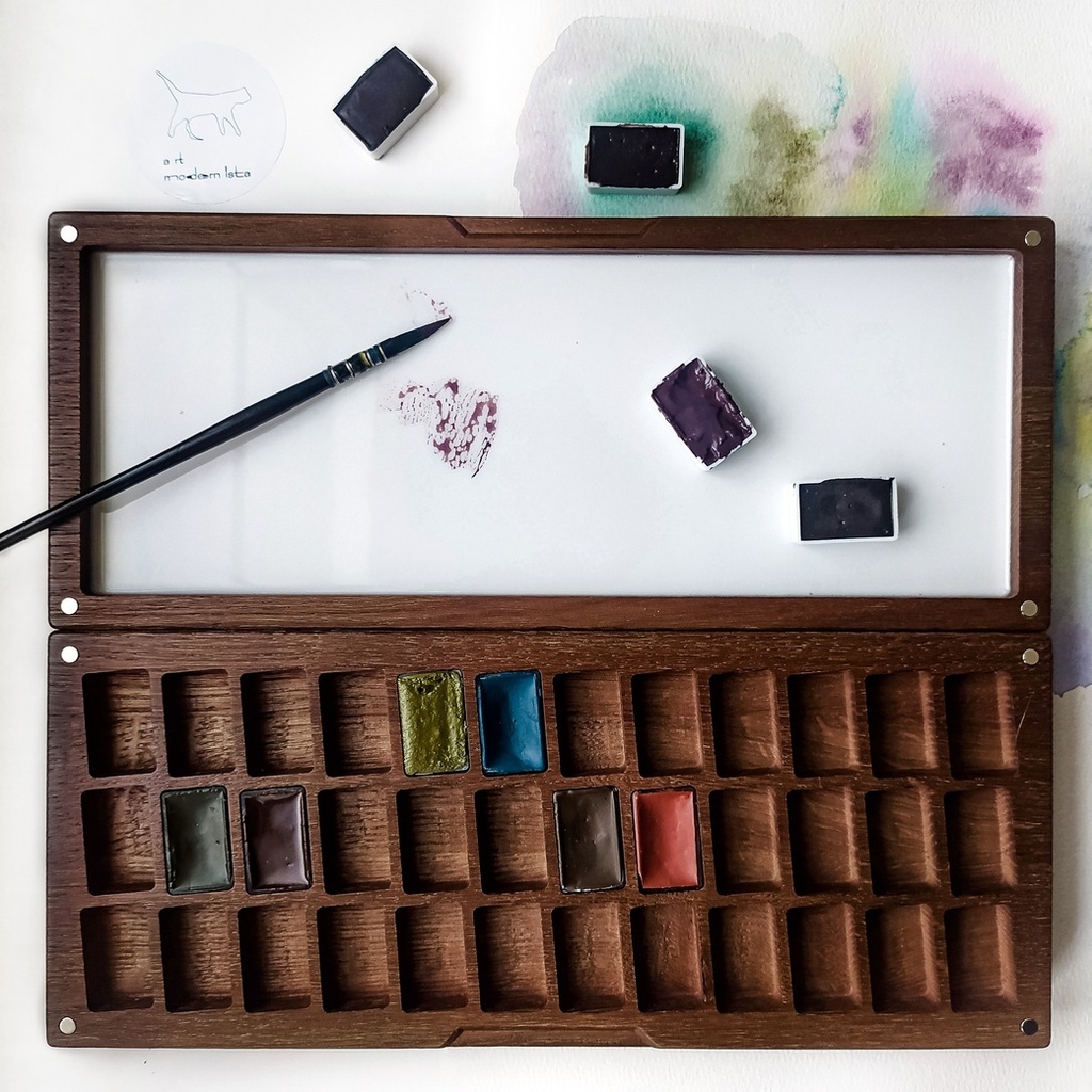 ПЕНАЛ НА 36 КЮВЕТ, дуб\ясень